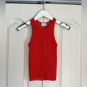 Nation Smocked Crop Tank - Small